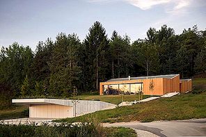 Otevřený prostor modulární dům v blízkosti lesy, Slovinsko