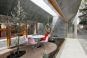 Původní přístup architektury: Venkovní dům architekty Takeshi Hosaka