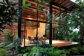 墨西哥的私人花园可容纳四个木屋
