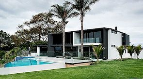 Lugnt sofistikerat hus i Auckland, Nya Zeeland
