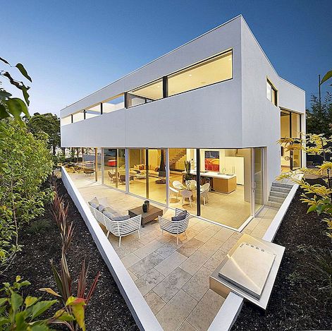 Grote maar toch intieme moderne residentie in Australië: Boandyne House