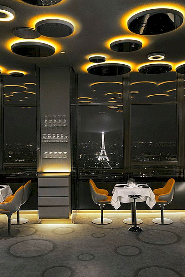 Χαρακτηρισμένη Σύνθεση Μοντέρνου Σχεδιασμού και Αξιοσημείωτες Προβολές: Ciel de Paris Restaurant