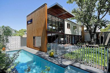 小平房在澳大利亚珀斯转换成当代家庭住宅