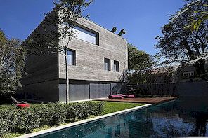 Solid Concrete House s ohromující zen salonek
