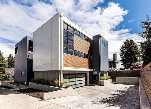 Prostorný a jasný moderní dům v Seattlu navržený pro mladou rodinu