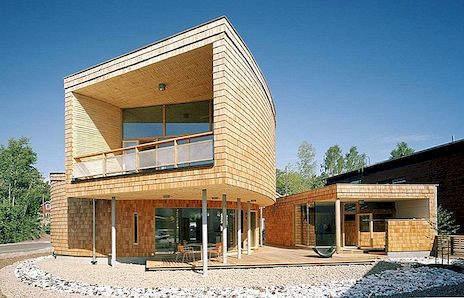 Dům ve tvaru spirály v Espoo, Finsko: náročný a tvůrčí projekt