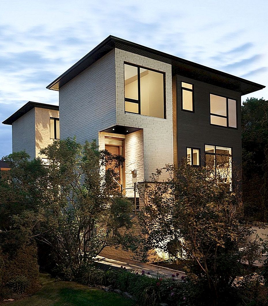 Snyggt hem i neutrala färger Designad av Kariouk Associates i Ontario, Kanada