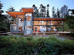 Sustainable Glass Home in de VS, op weg naar een perfect landschap
