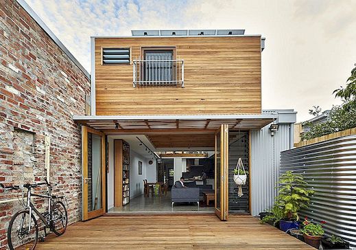 Terasa Dům v Melbourne zahrnuje udržitelnou architekturu
