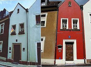 "Malý svatební dům" v německém Ambergu - nejmenší hotel na světě