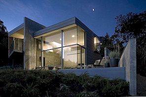 Trendy huis in Californië met uitzicht op een olijfboomgaard