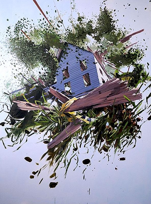 Ongebruikelijke kunst: exploderende structuren door kunstenaar Ben Grasso
