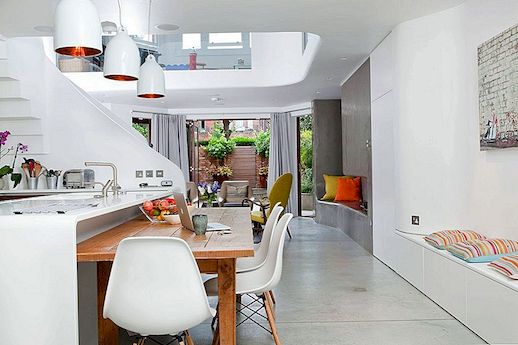 伦敦的维多利亚式露台房屋获得新鲜的重新设计