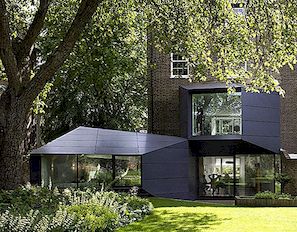 Viktoriánská vila přidala rozšíření typu Origami: Lens House v Londýně