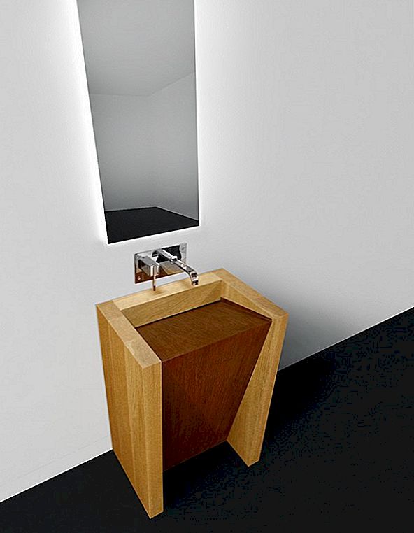 独特的现代浴室设计：CORTEN水槽