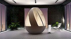 Cocoon Egg Shower Concept di Arina Komarova