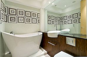 Färgglada idéer för att visuellt förstora ditt lilla badrum