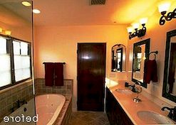 Elegante spiegel badkamer make-over