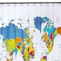Domov Zemljevid sveta Tuš zavesa