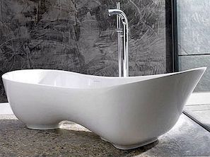 Asymmetrische badkuip van Cabrits