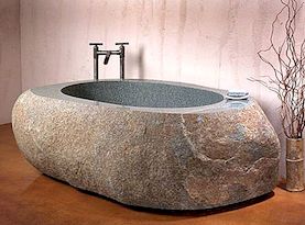 Naturlig badkar från stenskogen