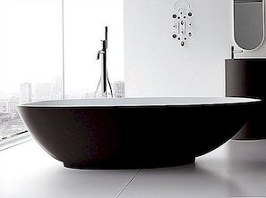 Ovale vrijstaande badkuip