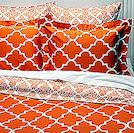 Mimosa obousměrná postel - oranžová