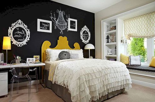 3种方法使用黑板来装饰卧室