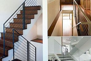 Moderna Handrail Designs som gör trappan stå ut