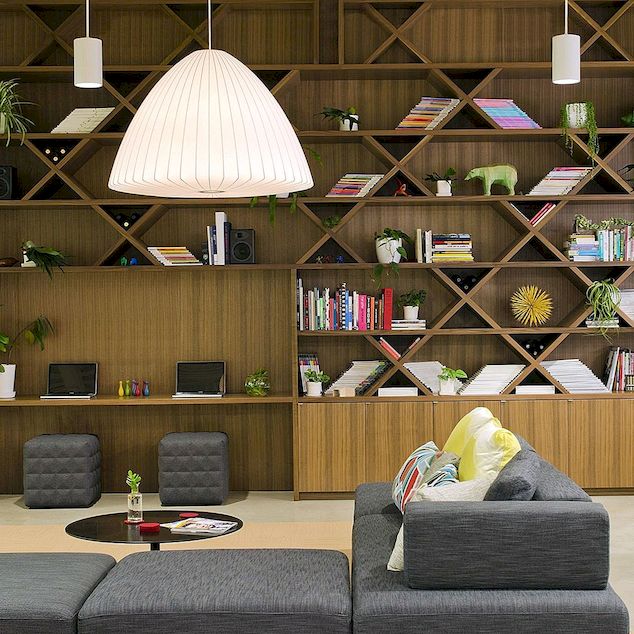 Moderní návrhy domů knihovny, které vědí, jak vyniknout