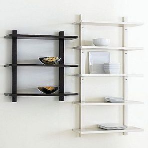 Eenvoudige boekenkast met wandmontage