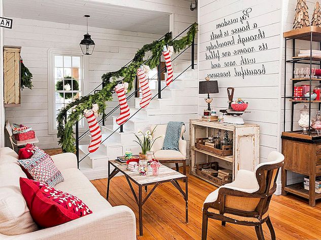17 vánočních obývacích pokojů Milujeme
