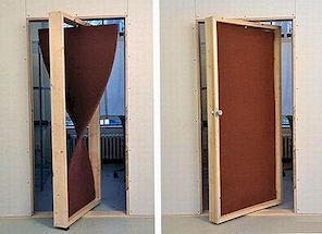 Kreativni način odvajanja soba: Twist Door