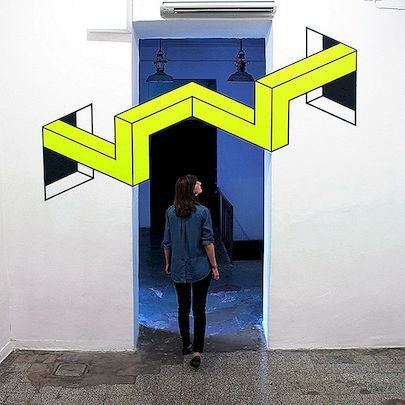 Umění instalace v Římě na základě 3D iluzí: Vantage od Aakash Nihalani [Video]