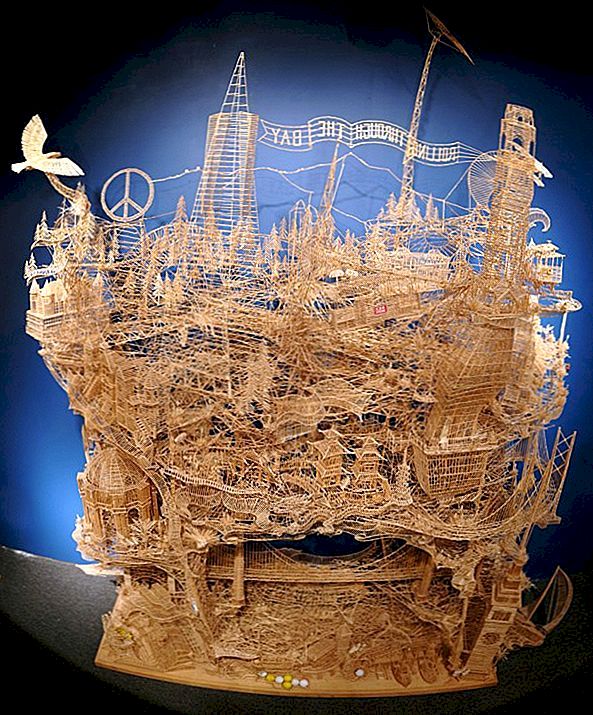 Astonishing Toothpick Sculpture: Rolling through the Bay door Scott Weaver [Video]