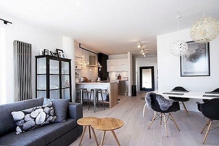 创意和欢迎斯堪的纳维亚风格的公寓在波兰华沙