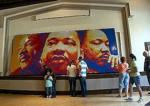 Dream Big Rubik's Cubes Portrét Martina Luthera Kinga Jr.