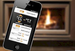壁炉可通过iPhone或Android智能手机控制
