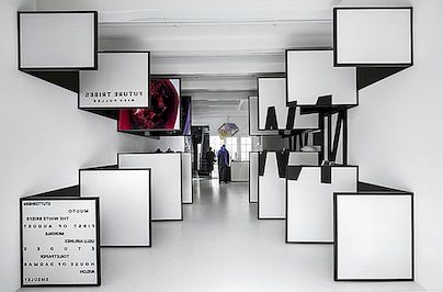 Frame Magazine Retail Store in Amsterdam Combineert 2D en 3D visuele effecten