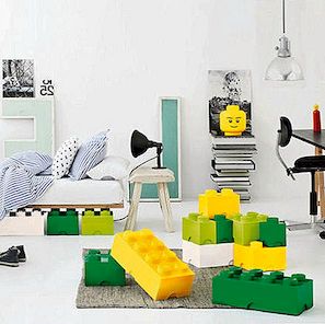 Giant LEGO Bricks: nekonvencionalna, vendar zabavna rešitev za shranjevanje
