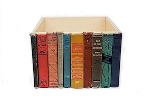 Dölj Clutter Bak Book Spines: Modern Library Storage Bin