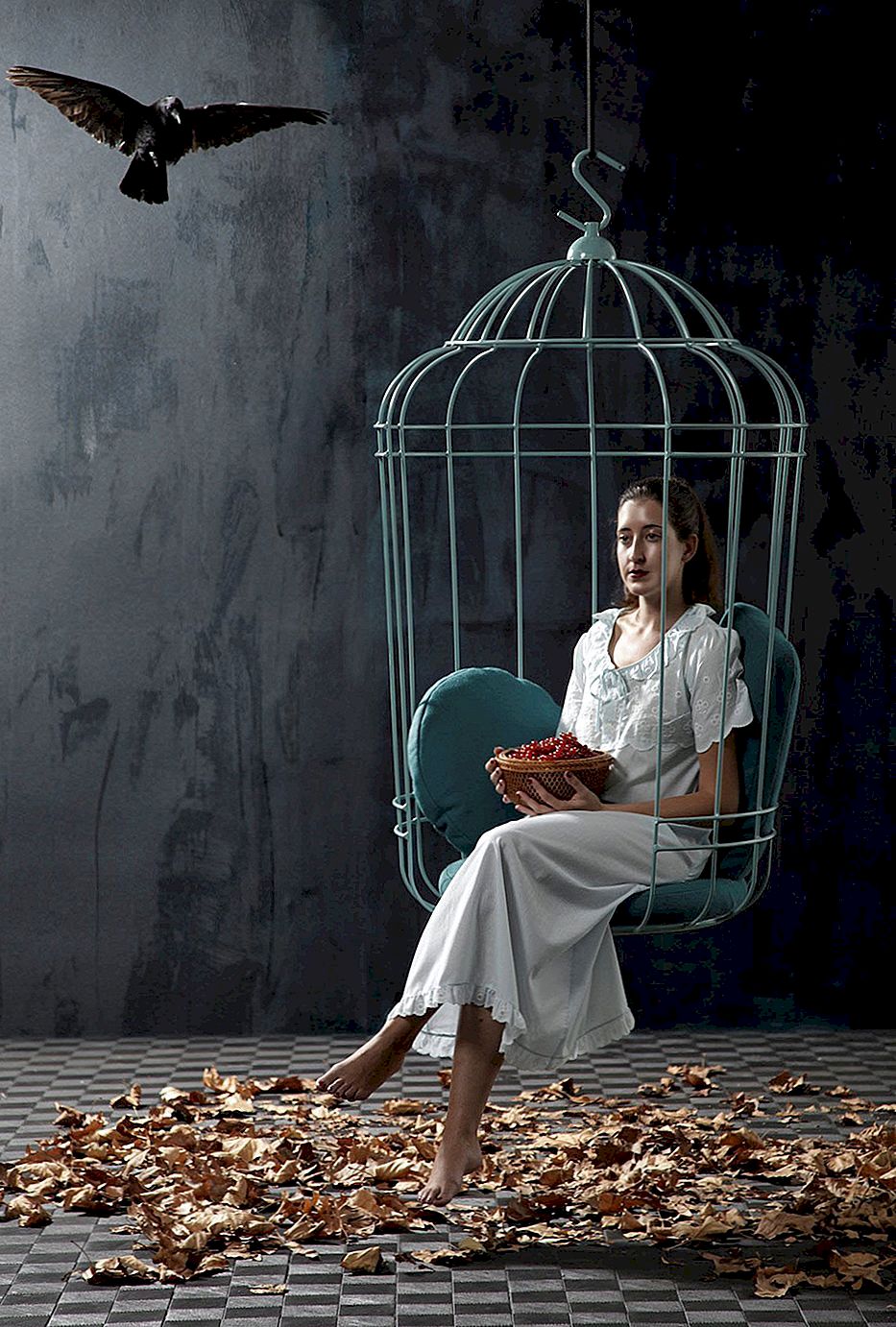 Hypnotizující klecová židle Flare holandský design: Cageling