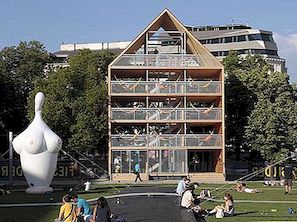 Inspirerende openbare ruimte in Wenen: hangmatinstallatie