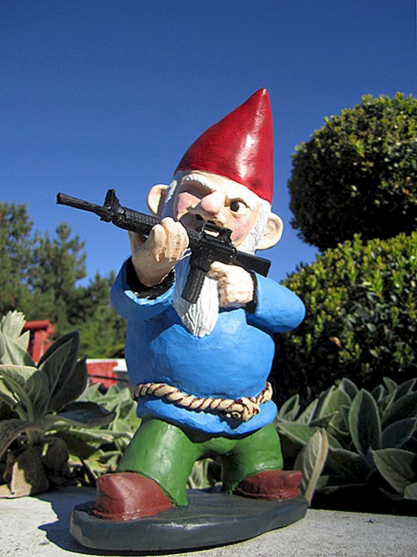 Intressanta Combat Garden Gnomes för din trädgård