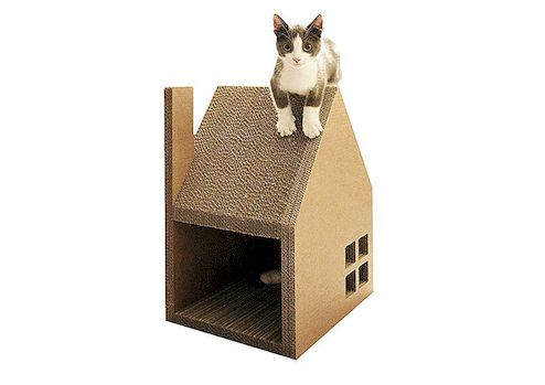 Udržujte svou kočku šťastnou: Krabhuis: Dům pro kočky, aby se poškrábal