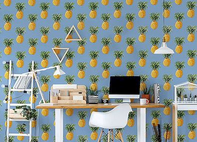 Pozdní letní trend: nástěnné malby "ananasové horečky" Pixers
