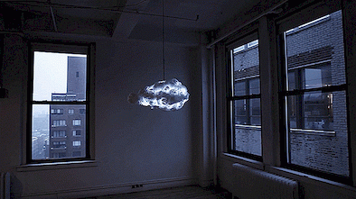 Mind-Stretching Interactive Lamp brengt onweersbuien naar binnen