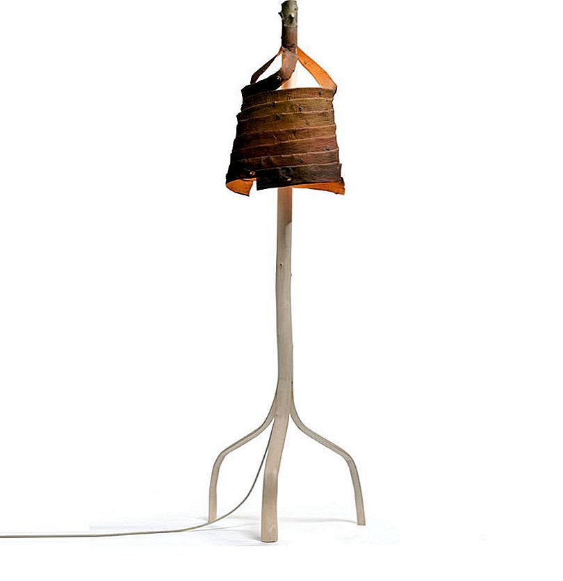 Ett steg närmare naturen: Stripped Standing Lamp av Floris Wubben