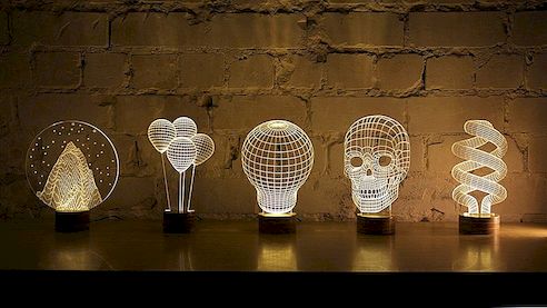 Původní 2D design lampy se stane 3D, když svítí: BULBING