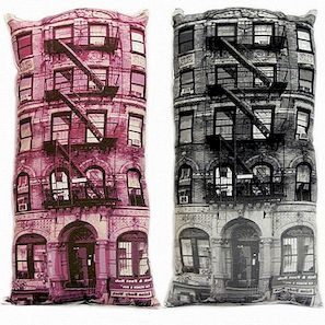 Původní vzhled: polštáře inspirované stavbami v New Yorku